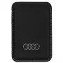 Audi keinonahkainen lompakko korttipaikalla musta MagSafe AU-MSCH-Q3/D1-BK
