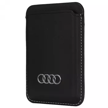 Audi keinonahkainen lompakko korttipaikalla musta MagSafe AU-MSCH-Q3/D1-BK