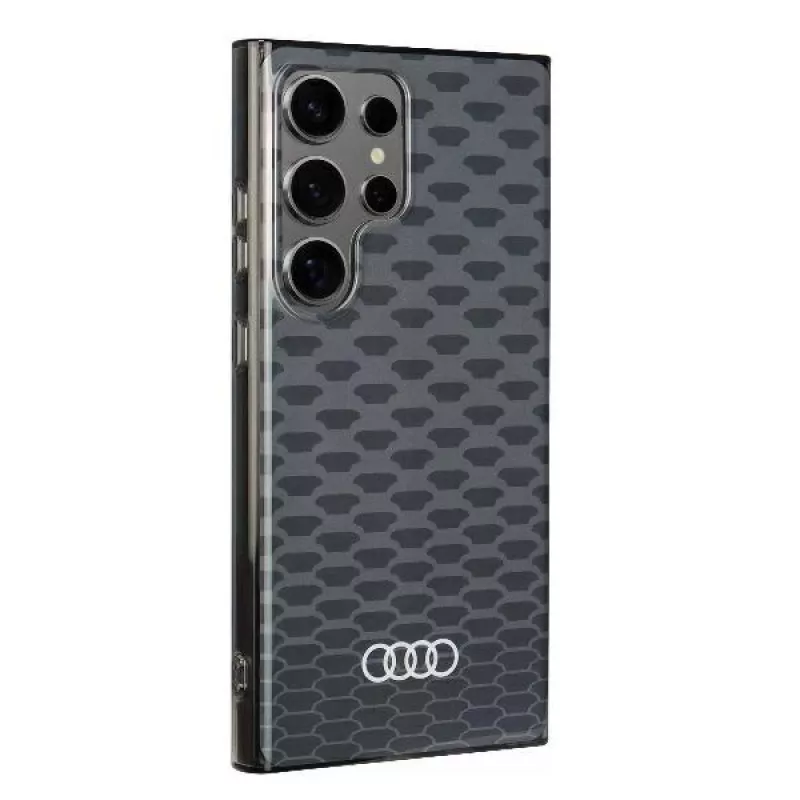 Audi IML Stitching Pattern MagSafe -kotelo Samsung Galaxy S24 Ultra S928 musta -kovakuori AU-IMLMS24U-Q5/D3-BK