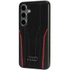 Audi aito nahka MagSafe -kovakuori Samsung Galaxy S24 (S921) - musta/punainen