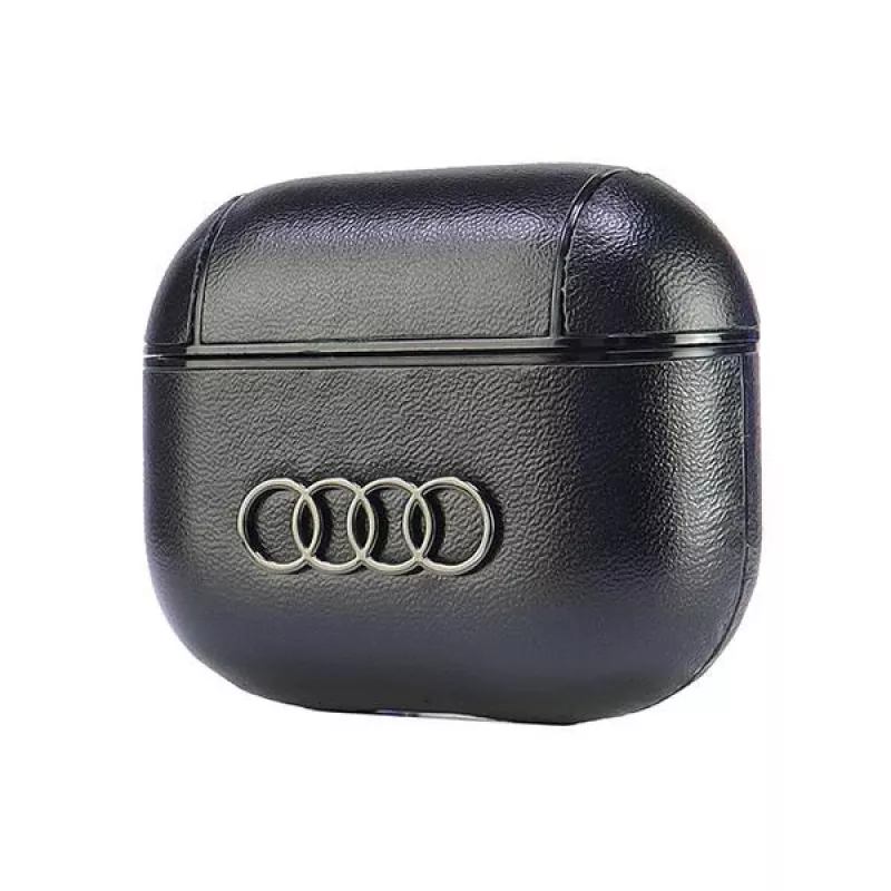 Audi nahka Big Logo AirPods 3 -kotelo musta AU-AP3-GT/D3-BK