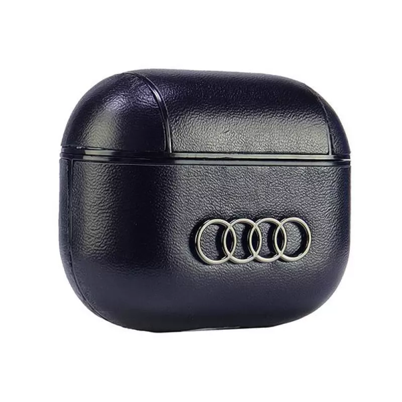 Audi nahka Big Logo AirPods 3 -kotelo musta AU-AP3-GT/D3-BK