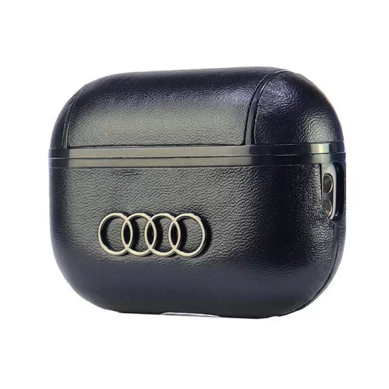 Audi nahka Big Logo AirPods Pro 2 -kotelo musta AU-APP2-GT/D3-BK