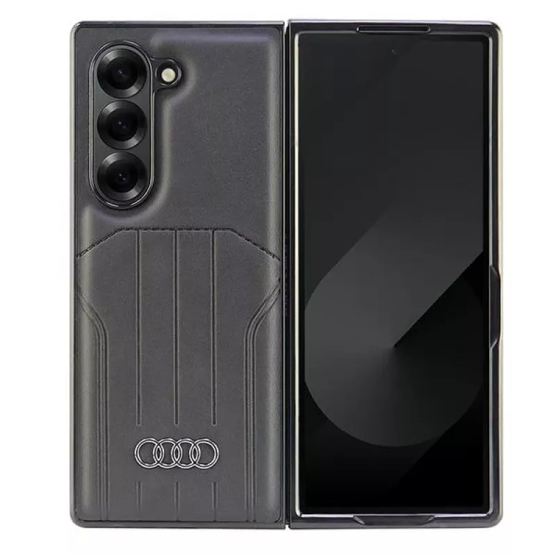 Audi keinonahka MagSafe -kovakuori Samsung Galaxy Z Fold6 (F956) - musta