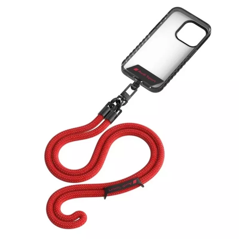 Audi yleisnauha puhelimelle 120cm 10mm Crossbody punainen AUS-CBL10-RSQ/D1-RD