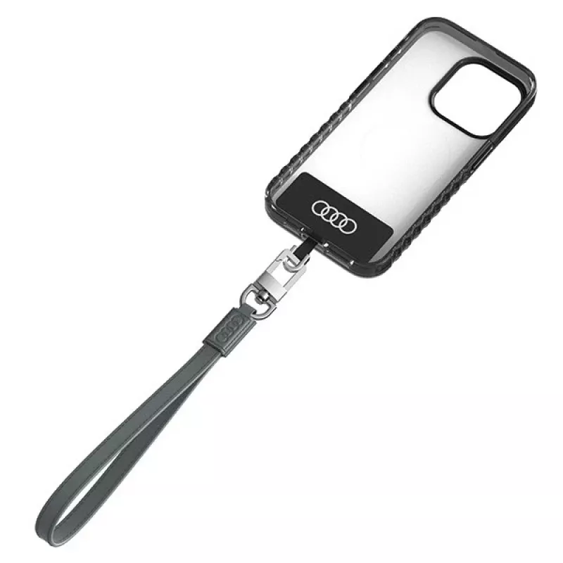 AUDI yleisnauha puhelimelle 28cm 10mm Leather Gray AU-HSLSL-GT/D1-GY