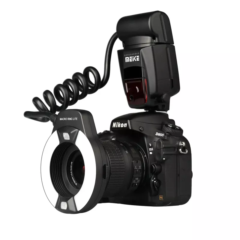 Meike MK-14EXT-C makro-rengassalama Canon E-TTL/E-TTL II