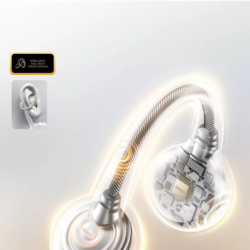 Joyroom Openfree JR-OE3 TWS langattomat Open-Ear-nappikuulokkeet - hopea