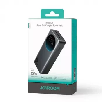 Joyroom JR-PBF05 Pro varavirtalähde 30000mAh 65W digitaalinäytöllä 2x USB-C 1x USB-A - musta