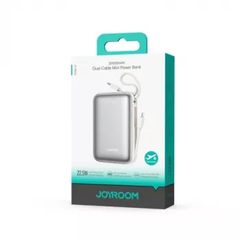 Joyroom JR-PBF29 varavirtalähde 20000mAh 22,5W kaksoiskaapelilla - valkoinen