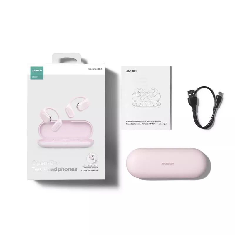 Joyroom Openfree JR-OE1 TWS langattomat open-ear-kuulokkeet - pinkki