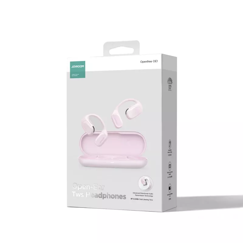 Joyroom Openfree JR-OE1 TWS langattomat open-ear-kuulokkeet - pinkki