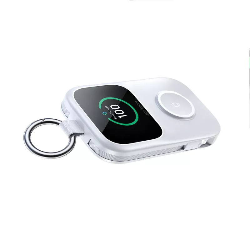 Joyroom JR-W19 5000 mAh langaton kellonlataus varavirtalähde valkoinen