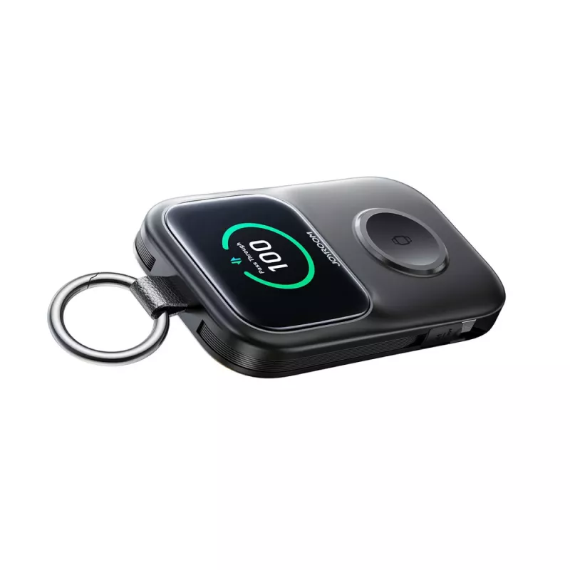 Joyroom JR-W19 5000 mAh langaton varavirtalähde kellonlaturilla 5W musta