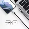 UGREEN USB-C - USB-C kulmakaapeli US334 5A PD 100W 2 m musta