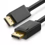 UGREEN DisplayPort - DisplayPort -kaapeli DP102, 4K, 3D, 5 m, musta