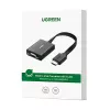 UGREEN HDMI - VGA -sovitin MM103, 25 cm, musta