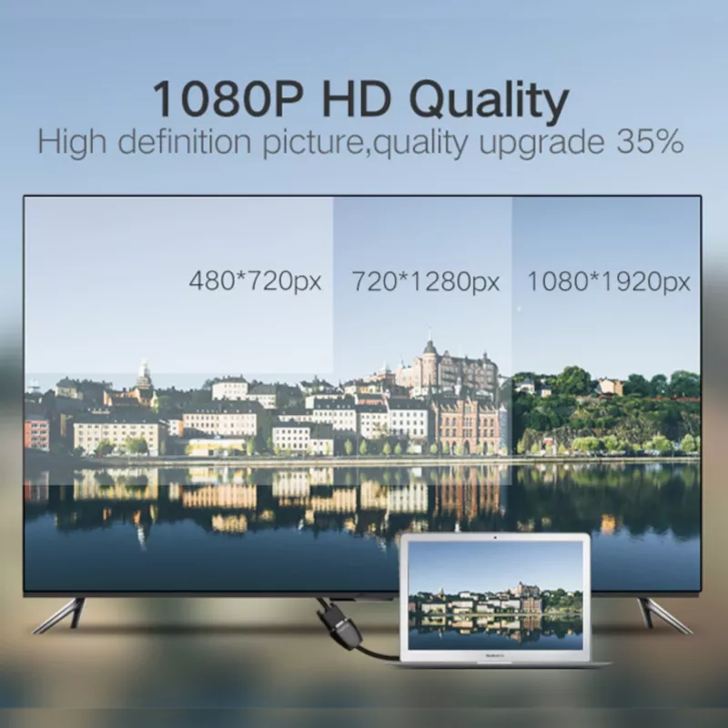 UGREEN HDMI - VGA -muunnin MM105, ei ääntä, musta