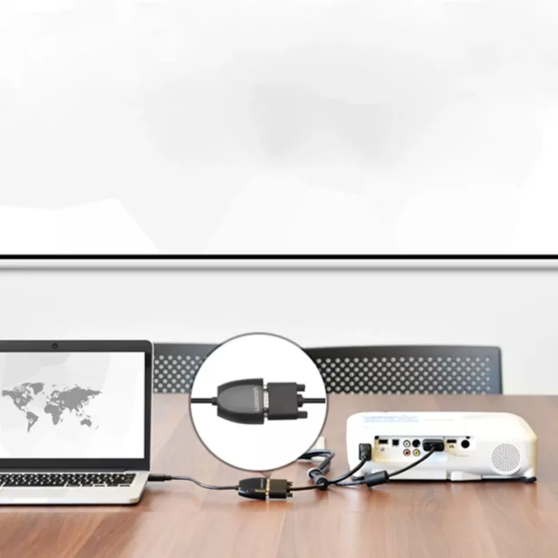 UGREEN HDMI - VGA -muunnin MM105, ei ääntä, musta