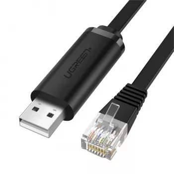 UGREEN CM204 USB - RJ45 -konsolikaapeli 1,5 m musta