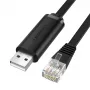 UGREEN CM204 USB - RJ45 -konsolikaapeli 1,5 m musta