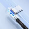 UGREEN USB-C - USB-A 2.0 kulmakaapeli US176, 3A, 3 m musta
