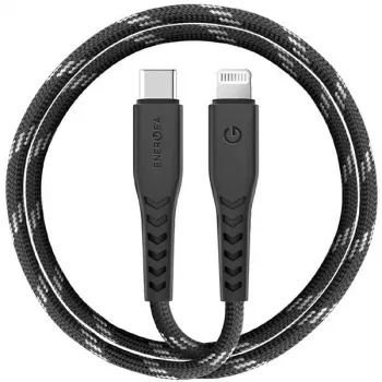 ENERGEA Nyloflex USB-C - Lightning -kaapeli MFi-sertifioitu 1,5 m musta