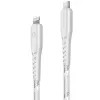 ENERGEA Nyloflex USB-C - Lightning -kaapeli 1,5 m valkoinen MFI