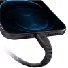 ENERGEA Nyloflex USB-A - Lightning -lataus- ja synkronointikaapeli C89 MFi 1,5 m musta