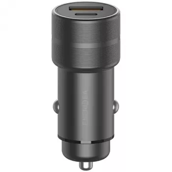 ENERGEA Alu Drive PD20+ autolaturi 38W 1xUSB-A + 1xUSB-C PD QC3.0 Gunmetal