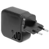ENERGEA Travelite GAN100 100W GaN USB-C -laturi 3C1A musta US+EU