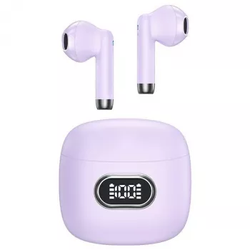 USAMS IA II Series True Wireless Bluetooth 5.3 -nappikuulokkeet, violetti, TWS, in-ear, IPX4, 28 h akunkesto, USB-C