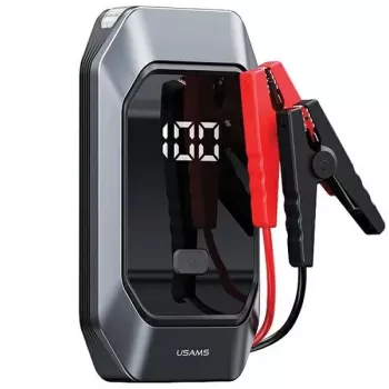 USAMS käynnistysapuvaravirtalähde 8000mAh LED-taskulampulla musta ZB284ZDB01