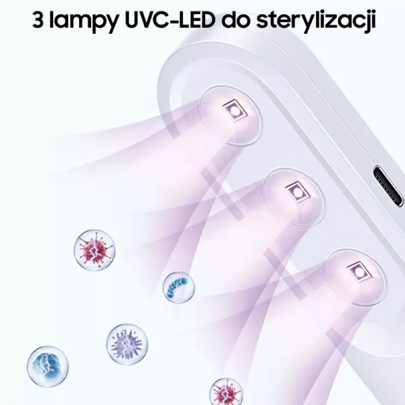 USAMS Mini UV-C kädessä pidettävä sterilointilaite valkoinen ZB159XDD01 (US-ZB159)