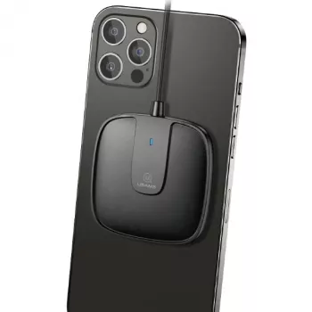 USAMS US-CD153 magneettinen langaton laturi 15W iPhone 12 -sarjalle musta