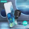 USAMS T42 Mini 25W USB-C PD3.0 pikalaturi (vain pää) musta CC140TC01