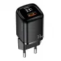 USAMS USB-C + USB-A 33W pikalaturi PD3.0 QC3.0 musta CC152TC01