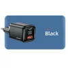 USAMS USB-C + USB-A 33W pikalaturi PD3.0 QC3.0 musta CC152TC01