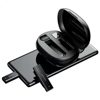 USAMS langaton lavalier-mikrofoni ENC 2,4 GHz USB-C ZB243MKF01 (US-ZB243)