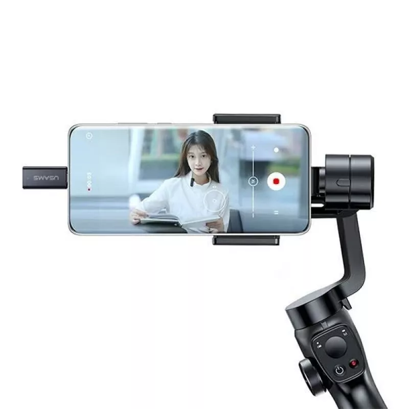 USAMS langaton lavalier-mikrofoni ENC 2,4 GHz USB-C ZB243MKF01 (US-ZB243)