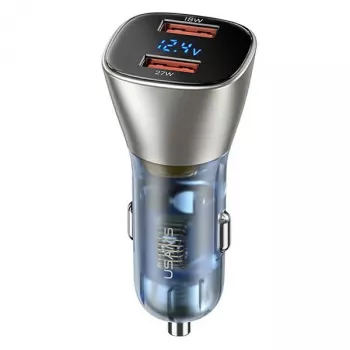 USAMS C29 45W 2xUSB-A pikalaturi autoon Light Gold CC154CC01 (US-CC154)