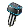 USAMS T43 33W PD3.0 QC3.0 seinälaturi USB-C - Lightning -kaapelilla 1,2m musta