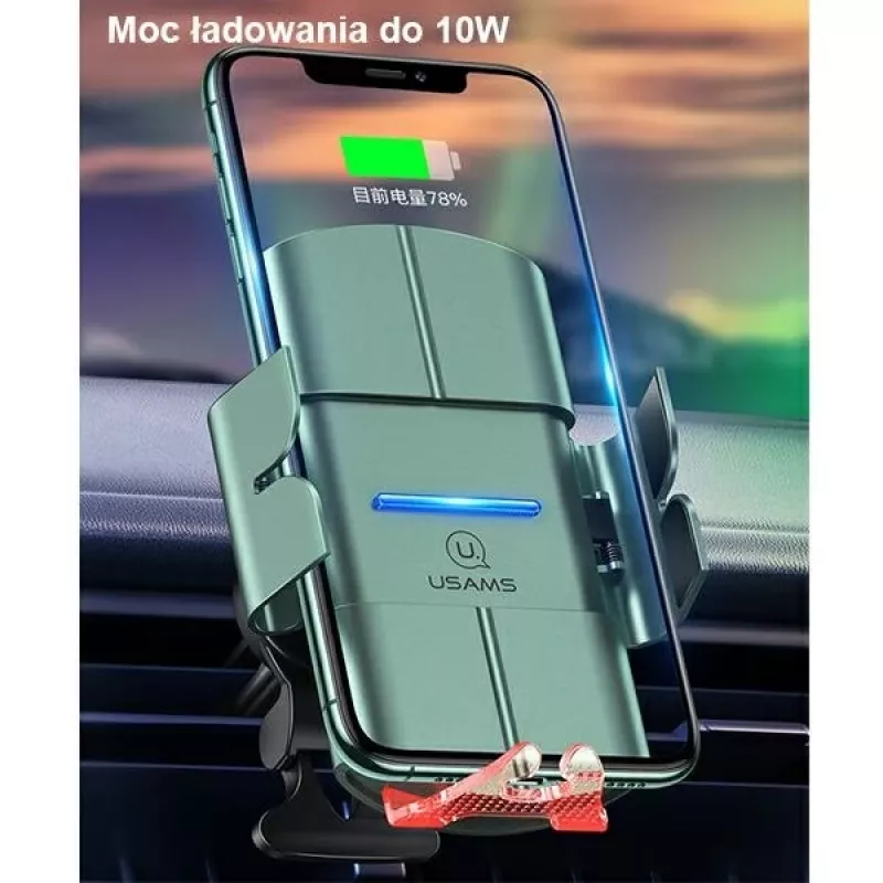 USAMS US-CD133 langaton varavirtalähde 10W 10000mAh musta
