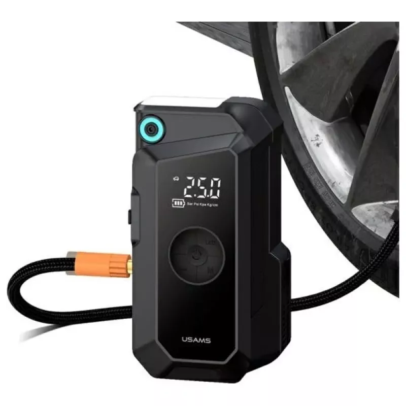 USAMS käynnistysapu varavirtalähde 8000mAh LED-taskulampulla musta ZB287
