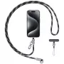 USAMS SJ745 60W USB-C - USB-C puhelinranneke latauskaapelilla 1,2m musta