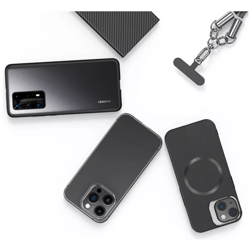 USAMS SJ745 60W USB-C - USB-C puhelinranneke latauskaapelilla 1,2m musta