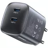 USAMS CC305 T66 45W GaN-verkkolaturi 2x USB-C, Tarnish