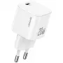 USAMS 20W USB-C PD seinälaturi Lightning-kaapelilla (1 m) - valkoinen
