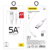 Dudao L2L USB-A - Lightning -kaapeli 1m valkoinen