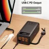 VEGER Powerbank Tank Boost PD QC3.0 5A 130W 56000 mAh musta W5001C